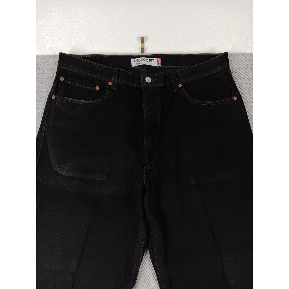 Levis 550 Jeans Mens 38X34 Black Vintage Relaxed Fit Straight Leg Western Casual - Picture 4 of 12